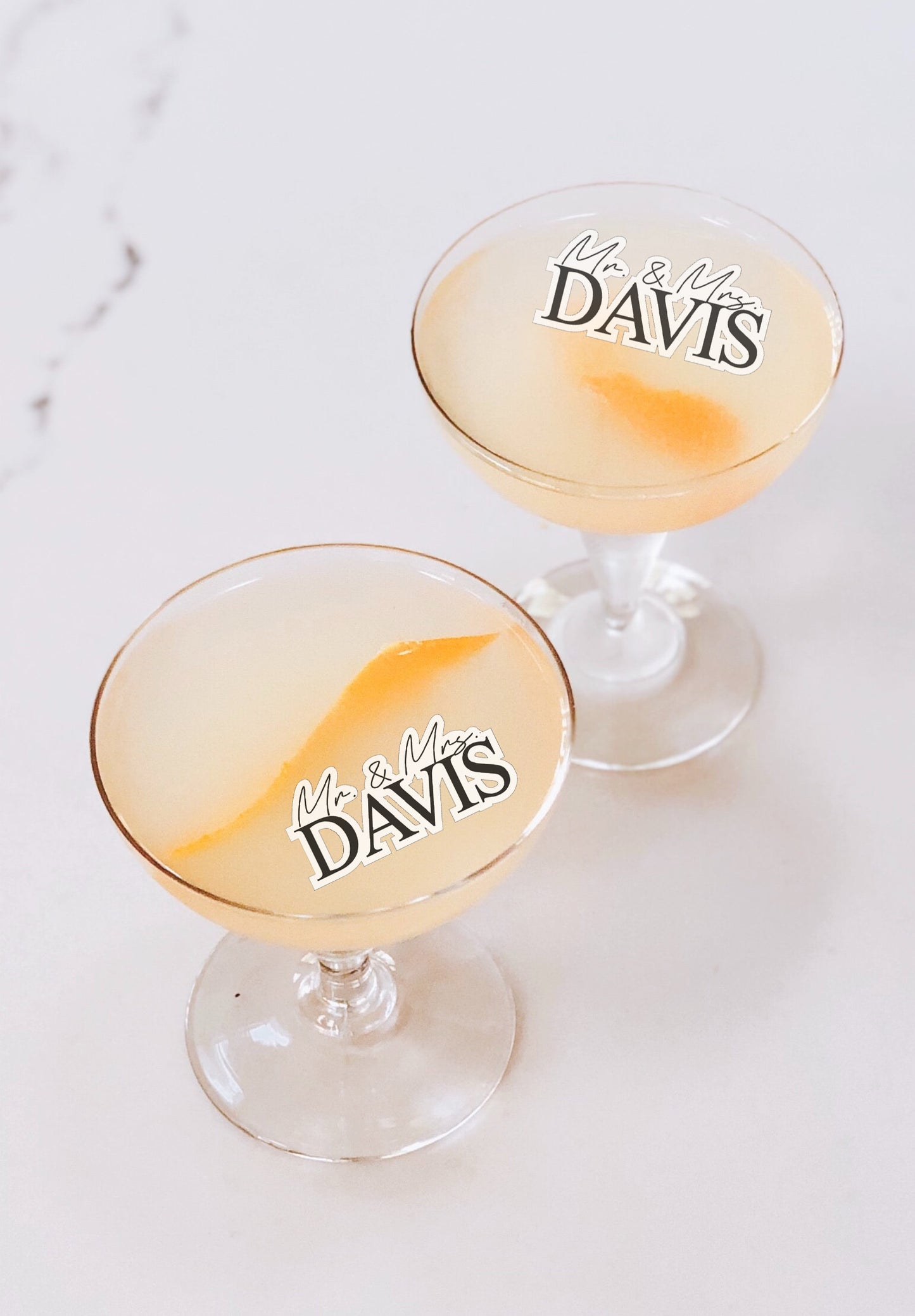 Mr. & Mrs. Cocktail Topper