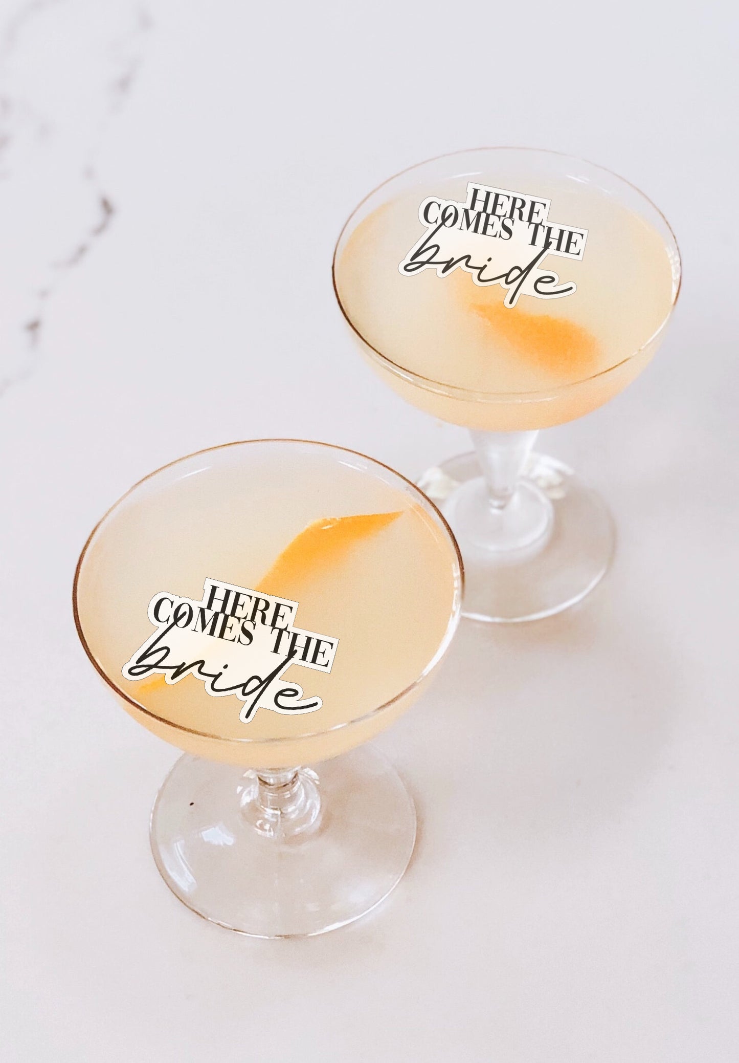 Here Comes The Bride Cocktail Topper