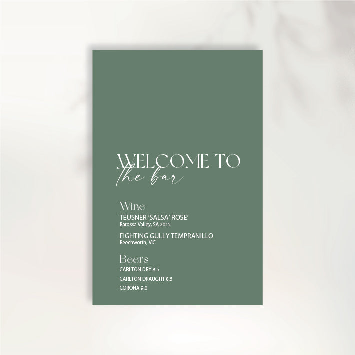 Timeless Love Bar Sign