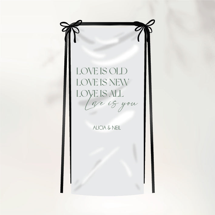 Timeless Love Fabric Sign