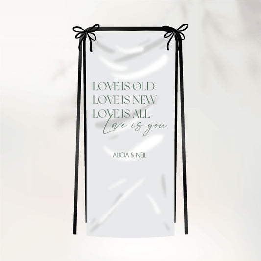 Timeless Love Fabric Sign