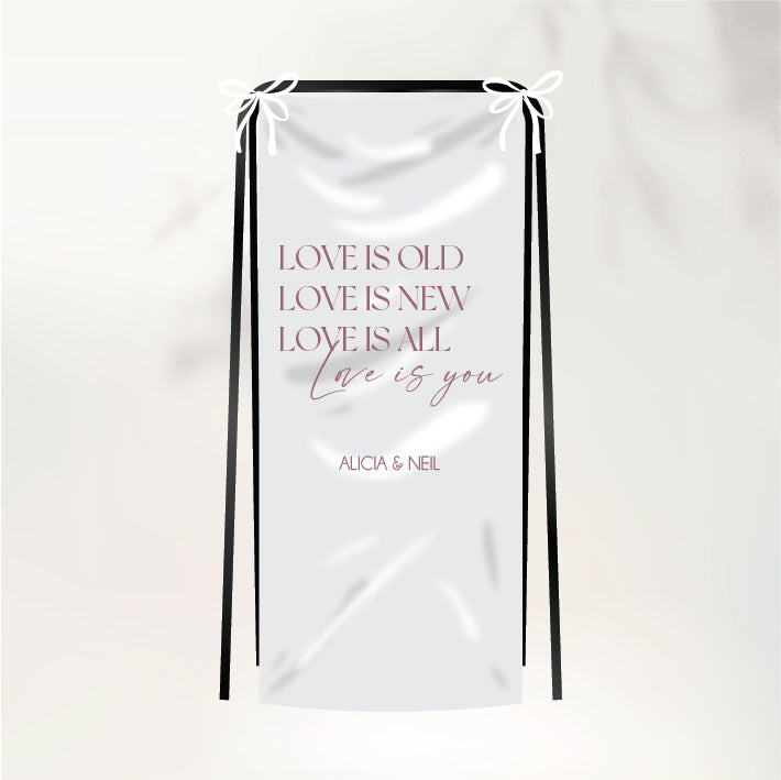 Timeless Love Fabric Sign