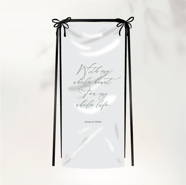 Sweetheart Fabric Sign