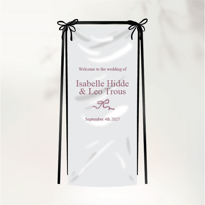 Fluttering Hearts Fabric Sign