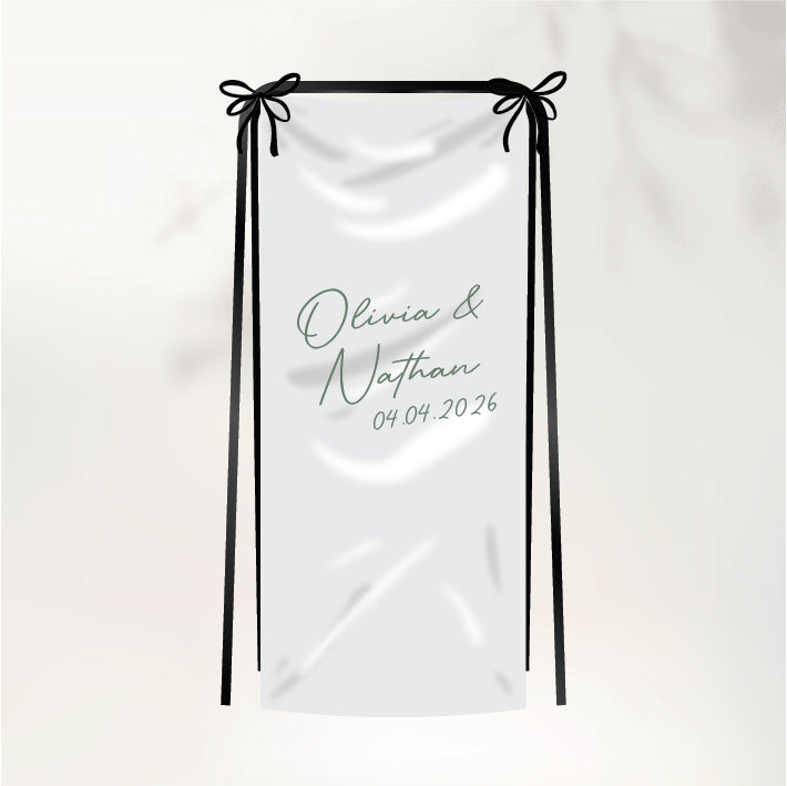 Cherished Fabric Sign