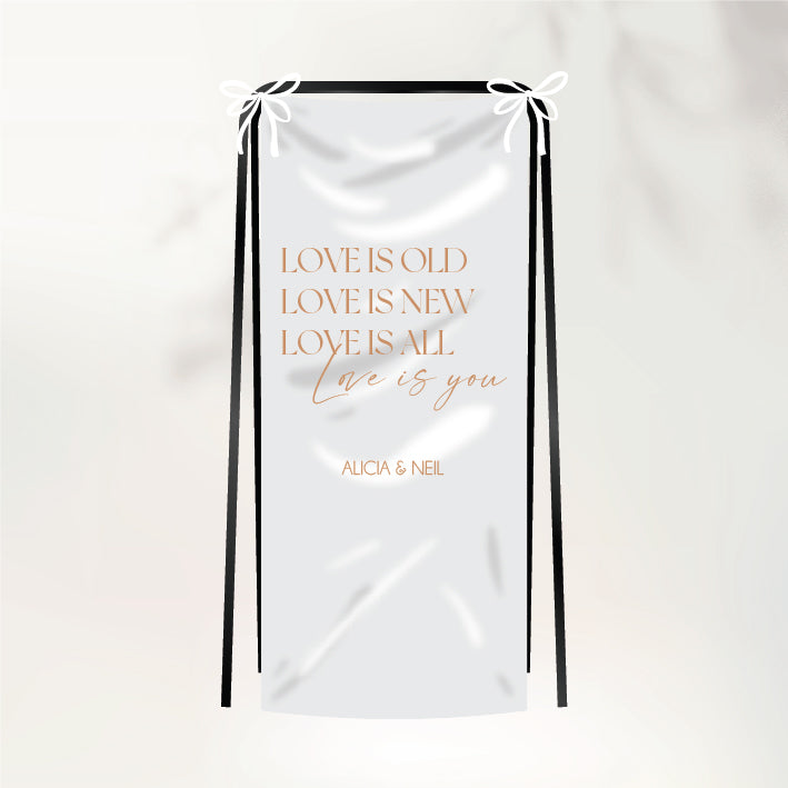 Timeless Love Fabric Sign