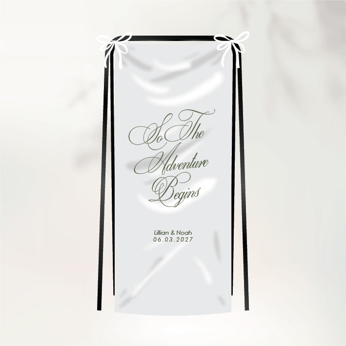 Lettre D'Amour Fabric Sign