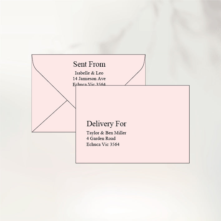 Fluttering Hearts Envelopes