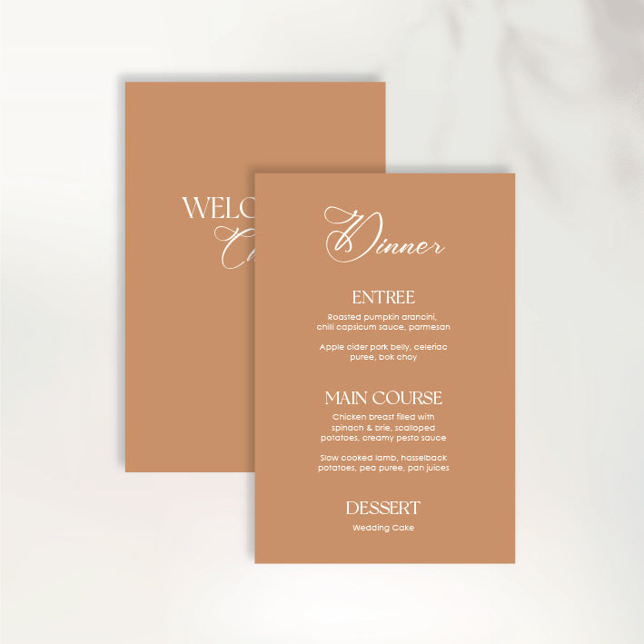 Those Little Moments Menu