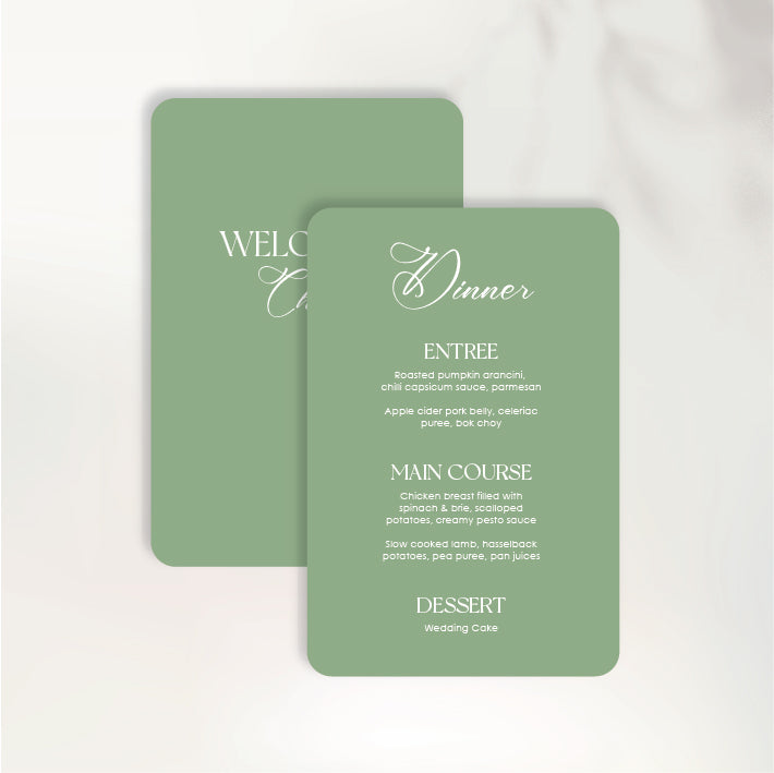 Those Little Moments Menu