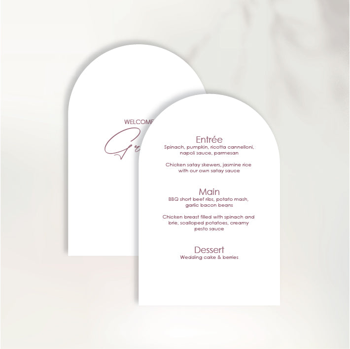 Sweetheart Menu