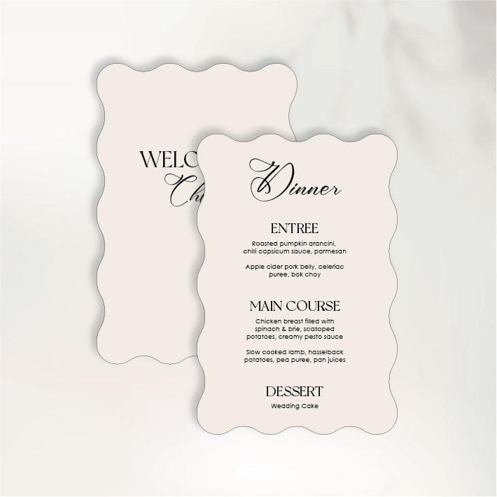 Those Little Moments Menu