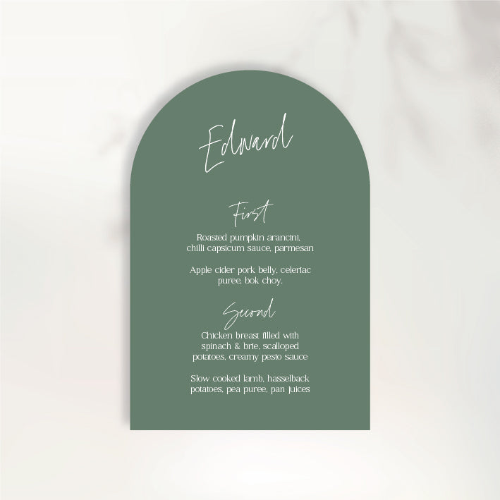 Endless Butterflies Menu