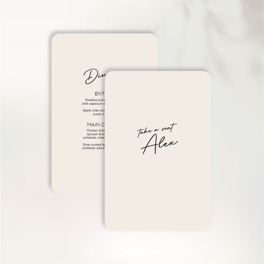 Cherished Menu