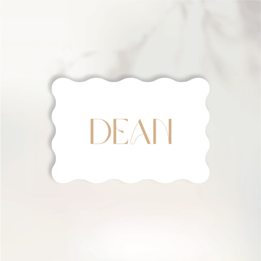 Head Over Heels Place Card