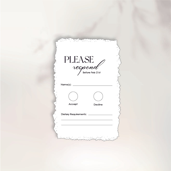 Those Little Moments RSVP