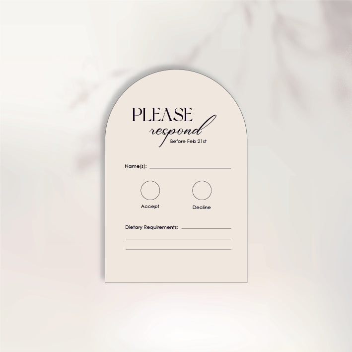 Those Little Moments RSVP