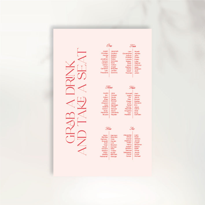 Ever After Seating Chart