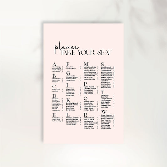 Head Over Heels Seating Chart