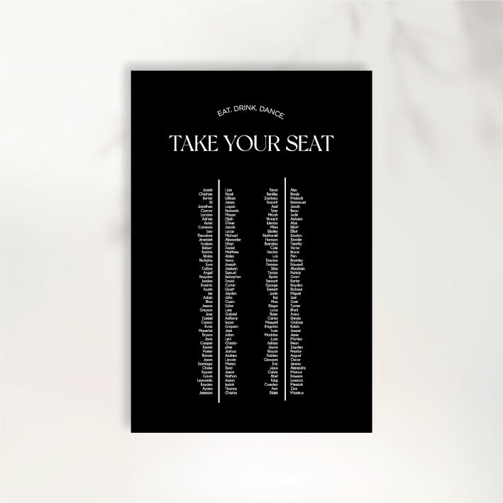 Love You More Seating Chart