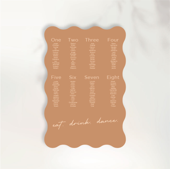 Cherished Seating Chart