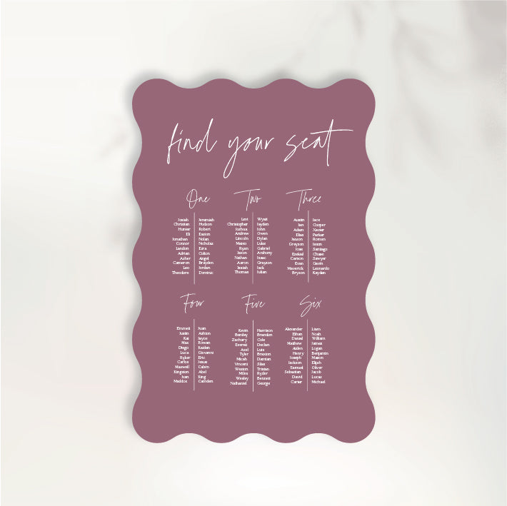Endless Butterflies Seating Chart