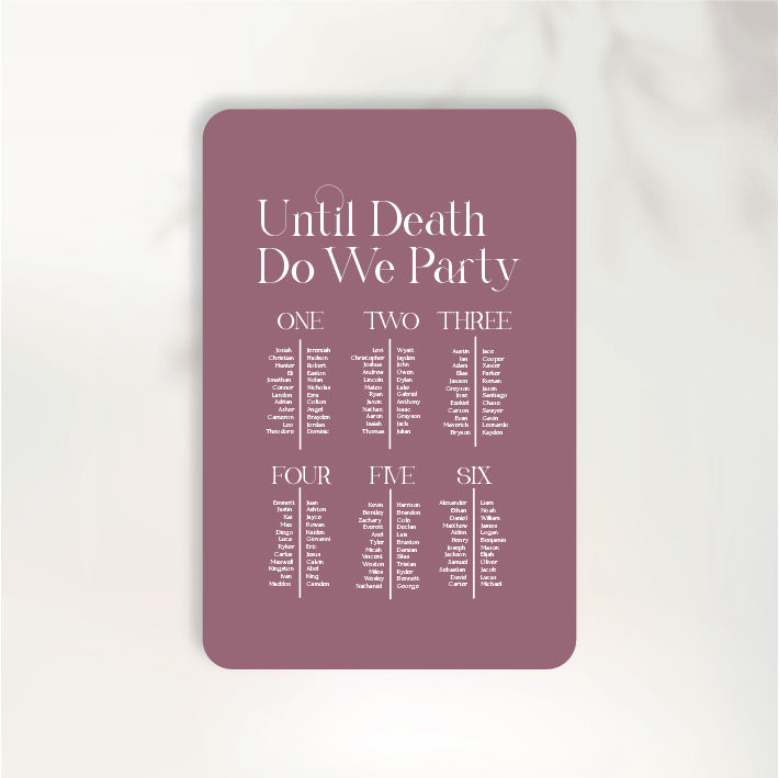 Perfect Seating Chart