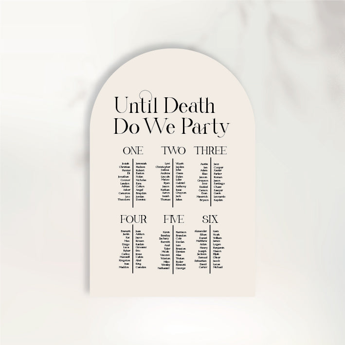 Perfect Seating Chart