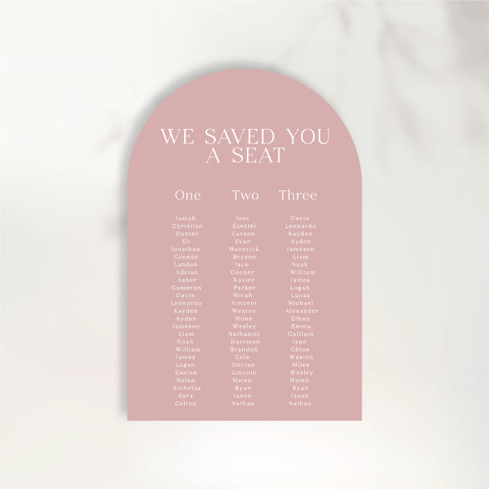 Adore You Seating Chart