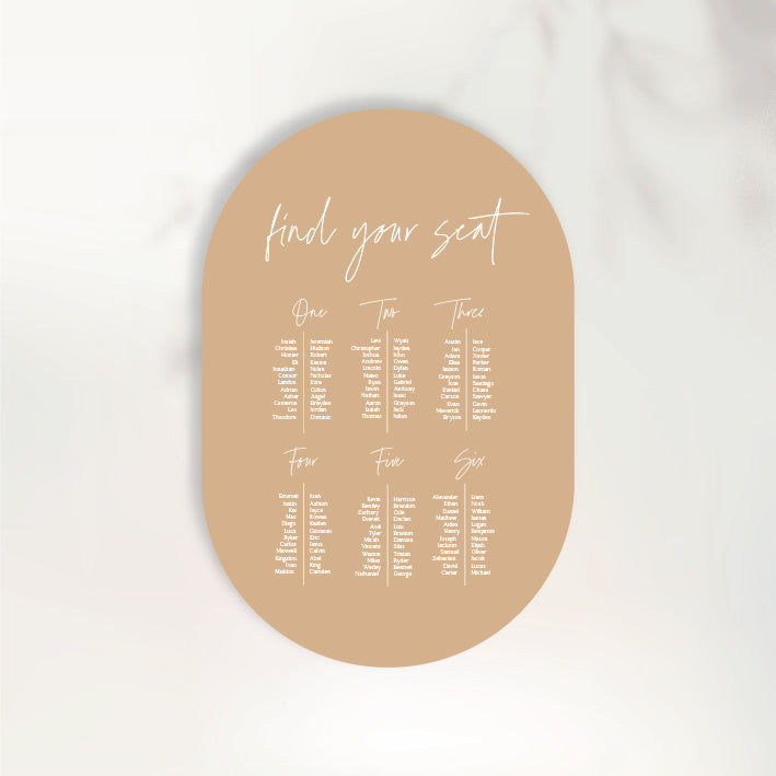 Endless Butterflies Seating Chart