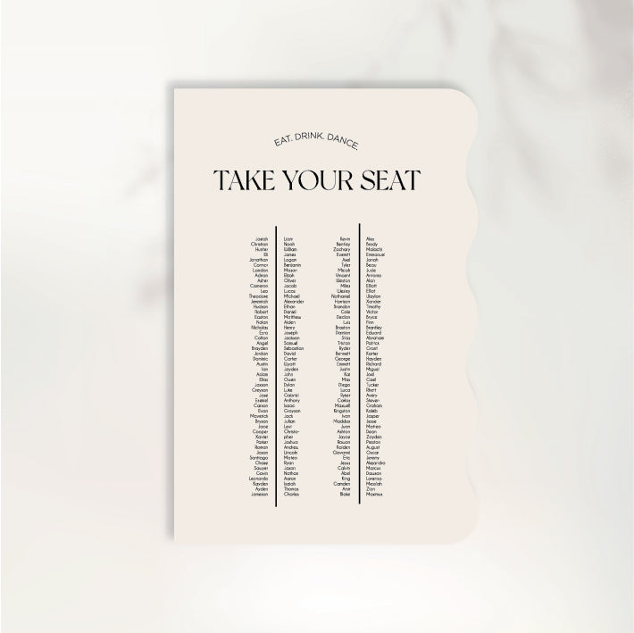 Love You More Seating Chart