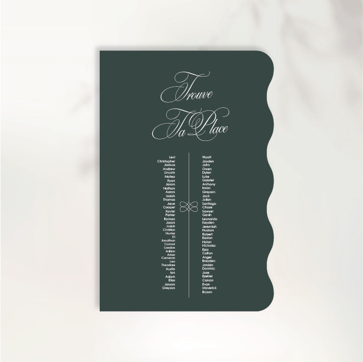 Lettre D'Amour Seating Chart