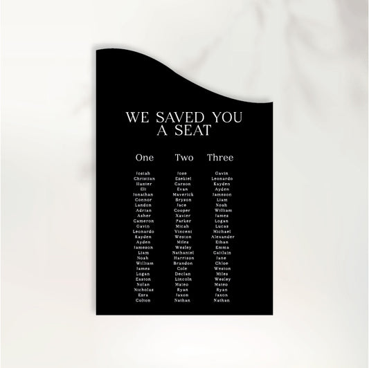 Adore You Seating Chart