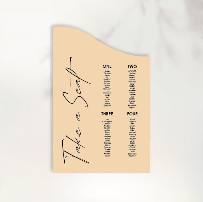 Today & Always Seating Chart