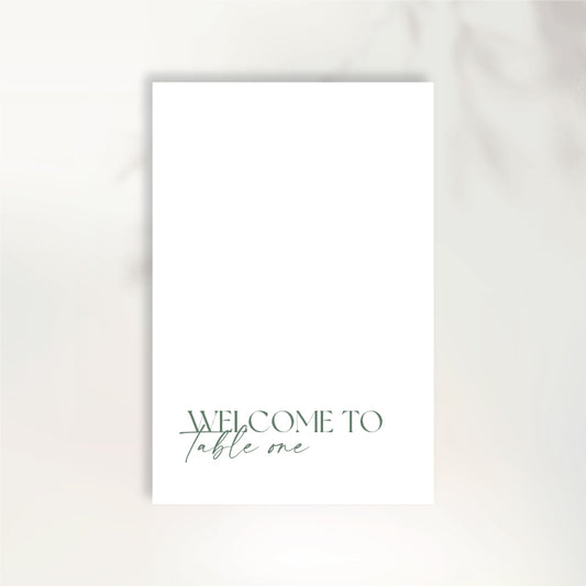 Timeless Love Table Numbers