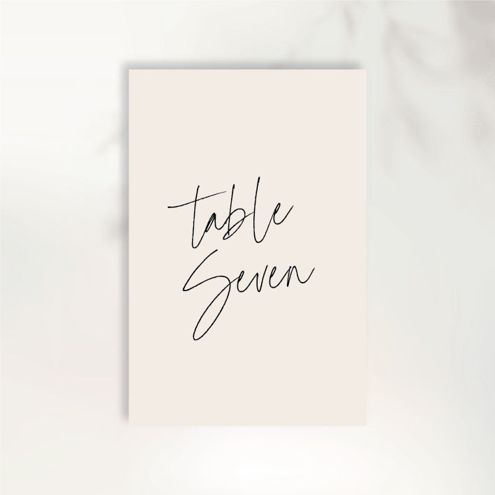 Endless Butterflies Table Numbers