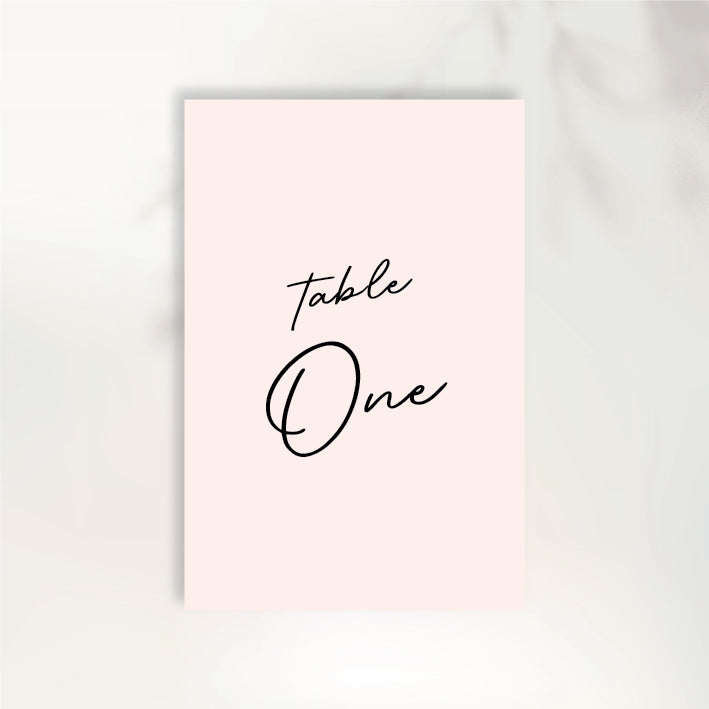 Cherished Table Numbers