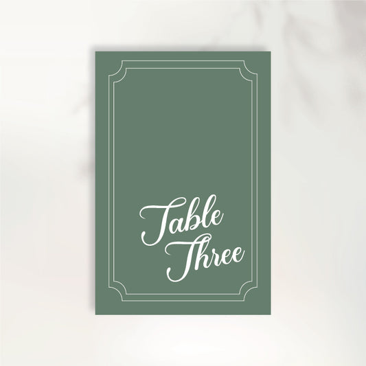 Lovin' You Table Numbers