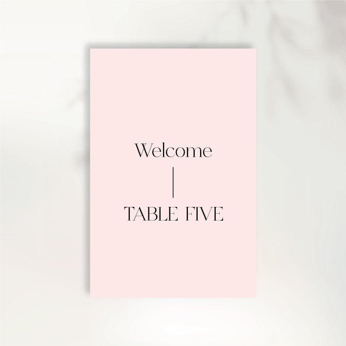 Adore You Table Numbers
