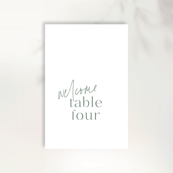 I'm Yours Table Numbers