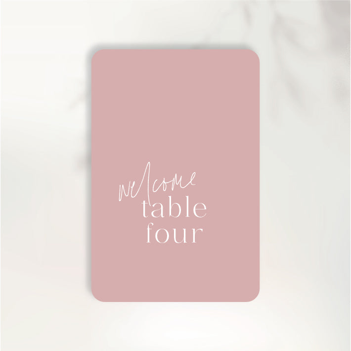 I'm Yours Table Numbers