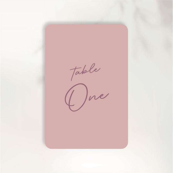 Cherished Table Numbers