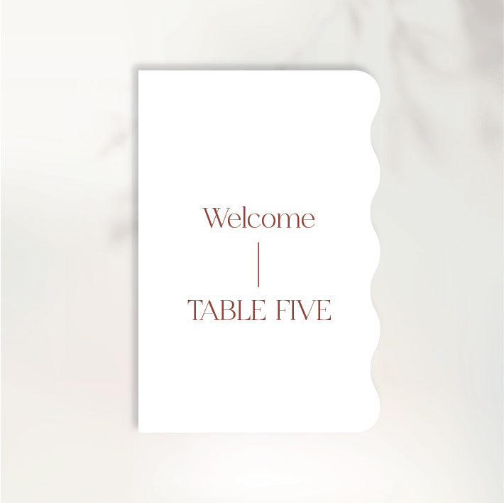 Adore You Table Numbers