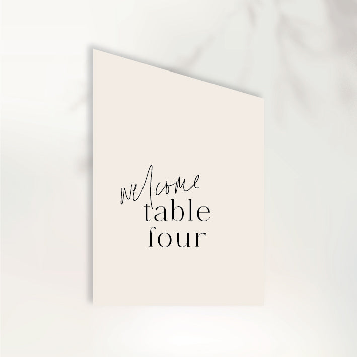 I'm Yours Table Numbers