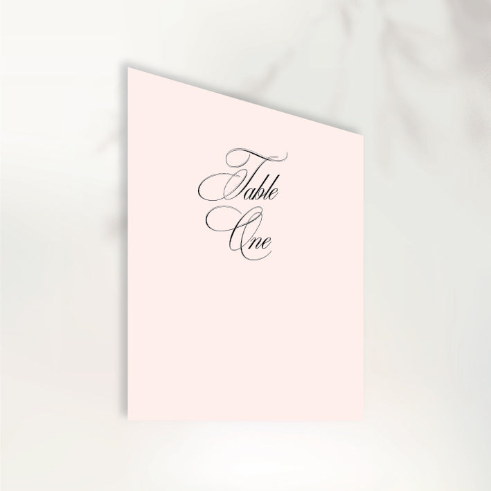 Lettre D'Amour Table Numbers