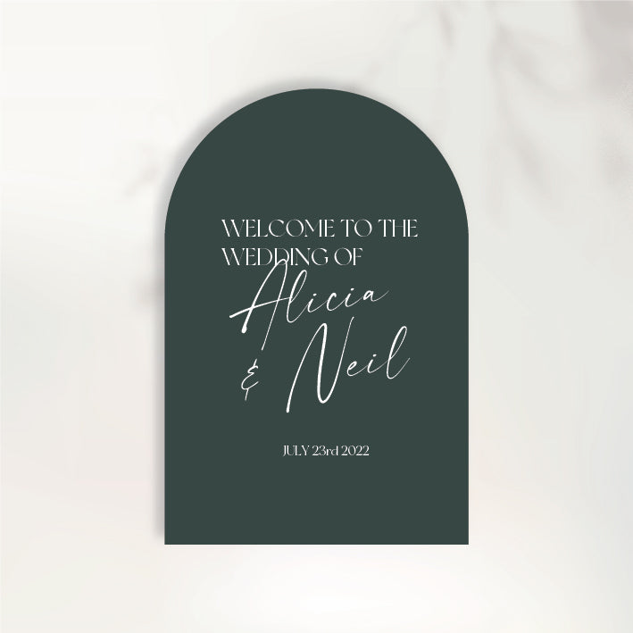 Timeless Love Welcome Sign