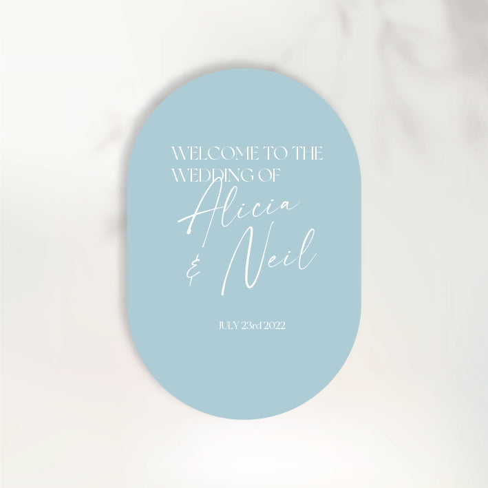 Timeless Love Welcome Sign