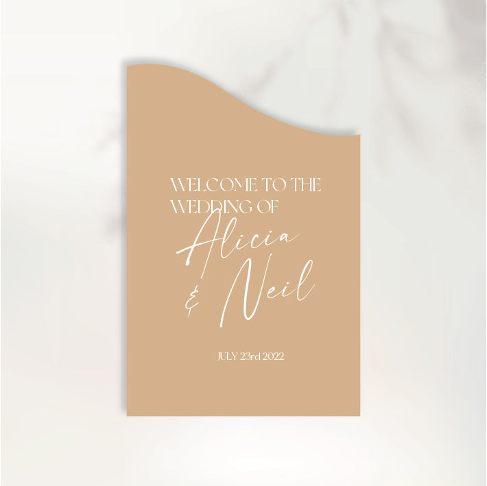 Timeless Love Welcome Sign