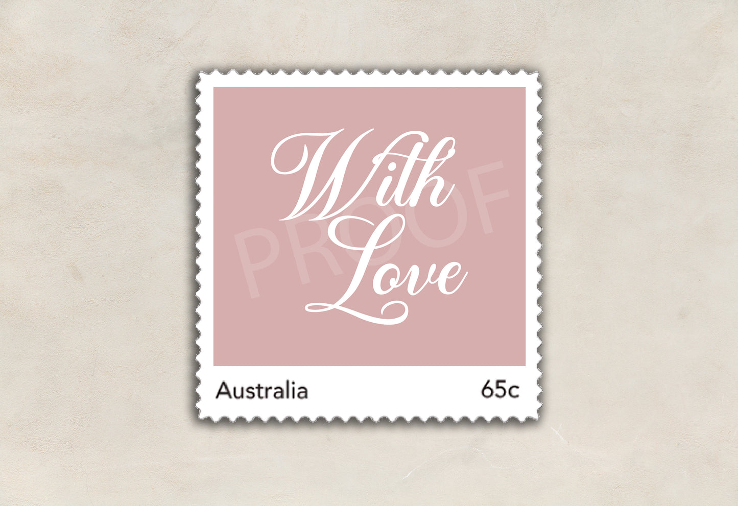 Lovin' You Stamp Design