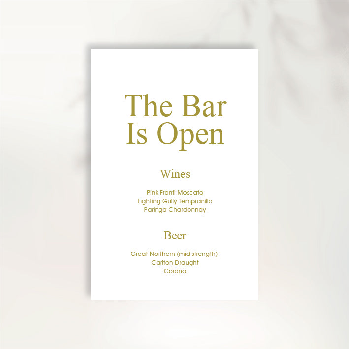 Fluttering Hearts Bar Sign